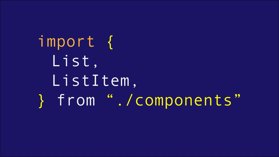 Importing React components using destructuring in Javascript